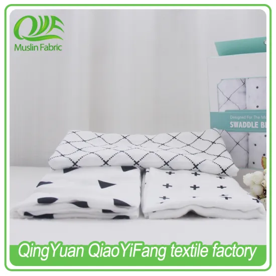 120x120cm cotton Muslin Baby Soft Swaddling Blankets for Newborn Infant