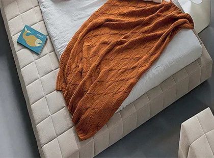 villa master bedroom modern fabric bed California