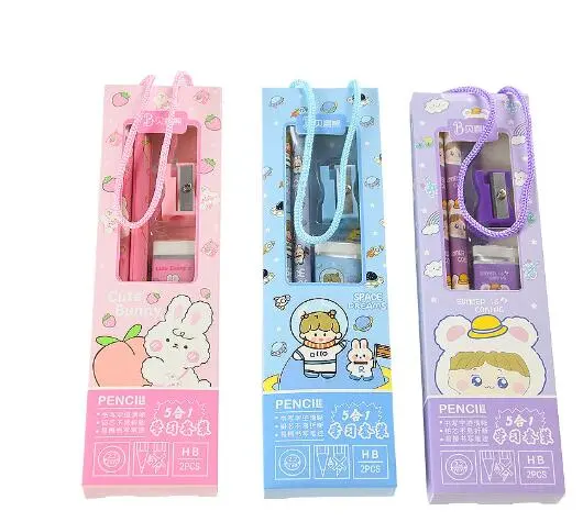 Portable Stationery Set Gift Box: Perfect Birthday Gift for Kindergarten Students and Children