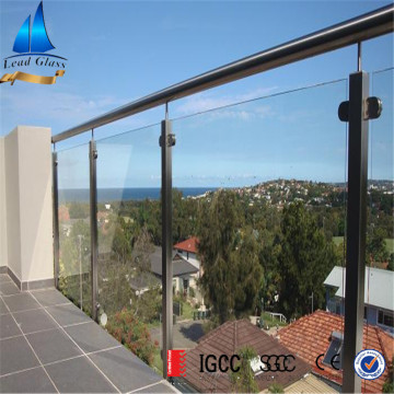 Custom Cut Balcony Tempered Glass Panels For Sale