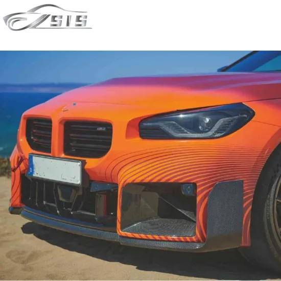 G87 M2 Bumper Vents - Direct Fit Carbon Fiber Front Bumper Insert for G87 M2