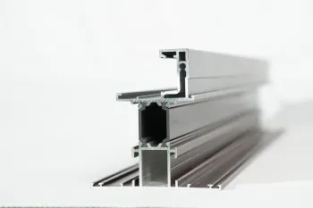Silver Powder Coated Aluminum Profiles For The Production of Doors And Windows