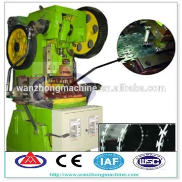 Automatic razor barbed wire making machine