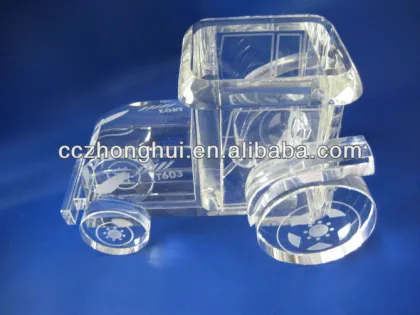 Stationery crystal car model