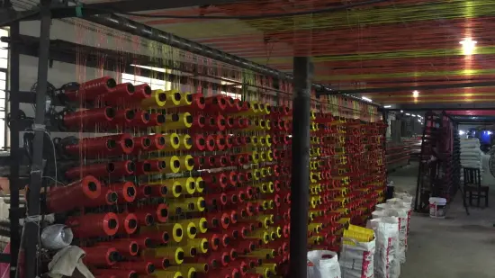 Plastic barricade netting