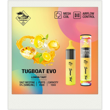 Tugboat Evo 4500 Puffs Disponível Kit POD