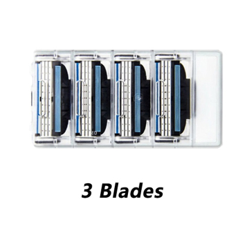 Cuchillas para hombres de 3 cuchillas de acero inoxidable de alta calidad