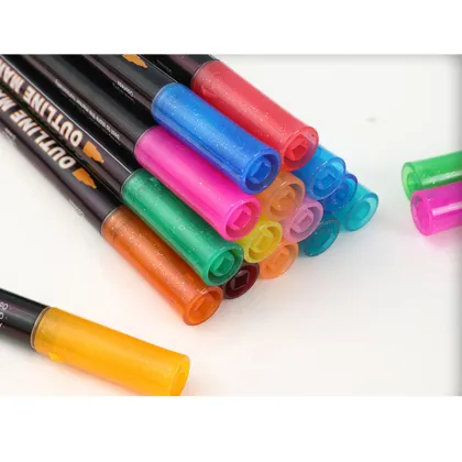 36 Colors Double Line Contour Painting Pen Set