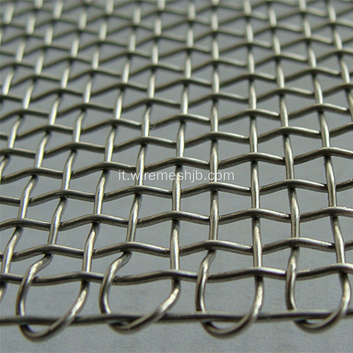 Rete metallica ondulata con materiale acciaio inossidabile