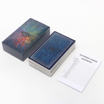 Eco-Friendly 2024 Gold Gilt Edge Tarot Oracle Cards with Guidebook