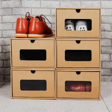 E-Flute Carton Kraft Corrugated Paper Shoe Shoe Storage