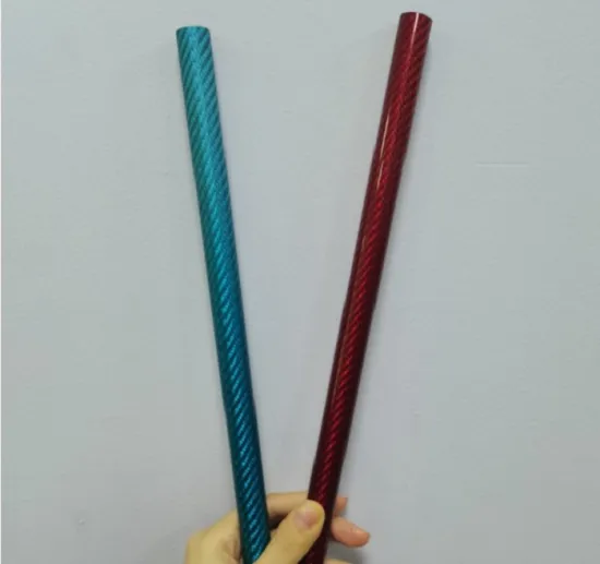 Quality assurance 100% real carbon fiber colored tube