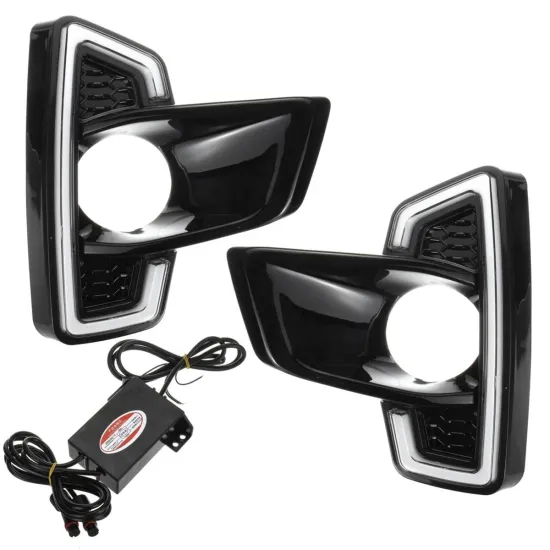 Pair LED DRL Daytime Running Lights Kit for Hilux Revo Rocco 2018-2019