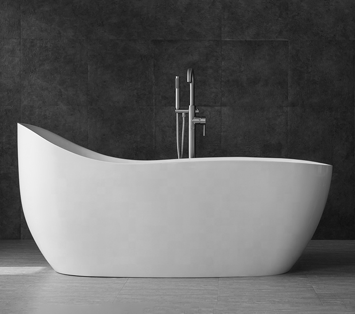 Moderne freistehende Acrylbadewanne