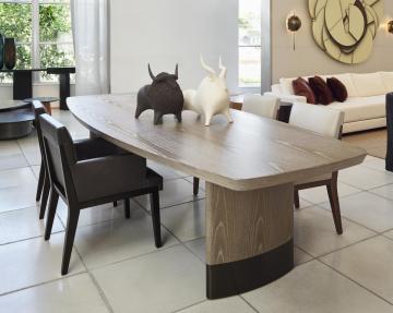 Combinazione da pranzo e sedie francese di villa di lusso medievale