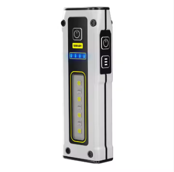 GOLDMORE1 1000mAh Portable Mini Aluminum Flashlight with Magnet & Power Bank