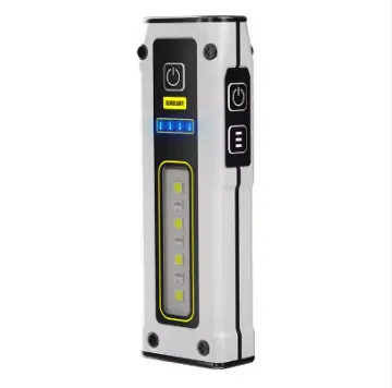 GOLDMORE1 1000mAh Portable Mini Aluminum Flashlight with Magnet & Power Bank