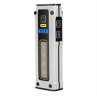 GOLDMORE1 1000mAh Portable Mini Aluminum Flashlight with Magnet & Power Bank