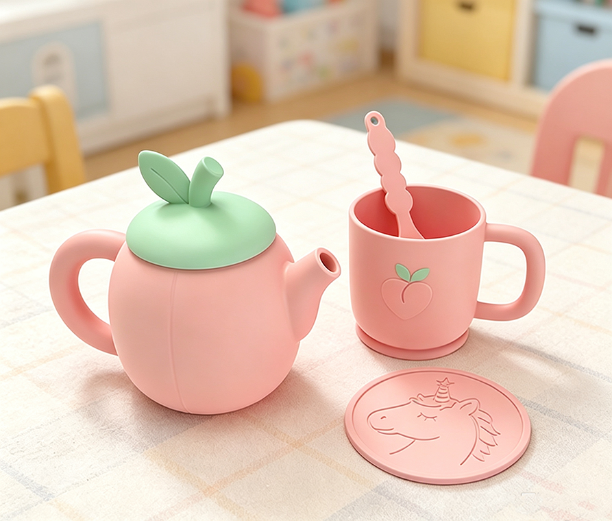 silicone tea pot set toy MFZ-G029