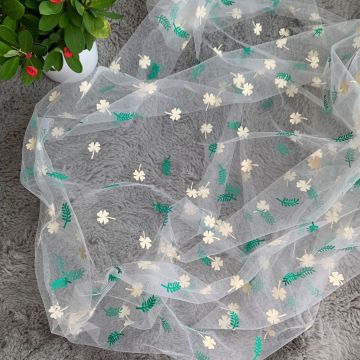 Tissu de maillage polyester floral le plus vendu