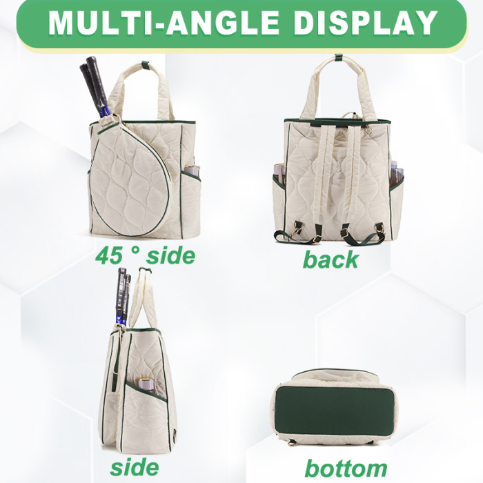 Bolsa de tênis durável com alças ajustáveis