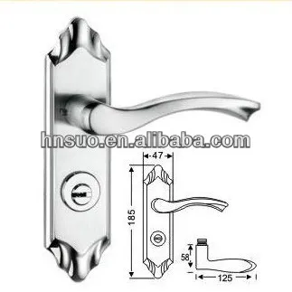 luxurious stainless steel handle door lock