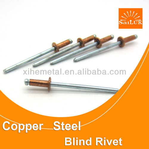 High quality open type copper blind rivets