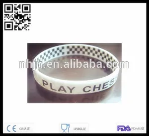 Custom embossed/imprinted/printed logo Silicone Wristband / silicone bracelet / rubber bracelet