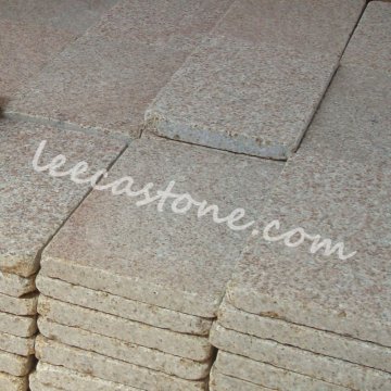 Pietra di pavimenti esterni in granito giallo fiammato