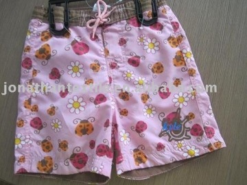 100% microfiber polyester children's beachwear , boardshort manufacturer