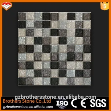 shell metal and glass mixed mosaic tiles class mosaic kitchen wall pannel