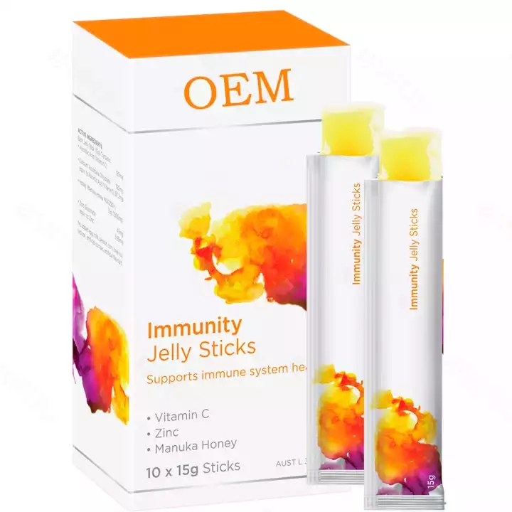 OEM/ODM Healthcare supplement marine collagen peptide jelly stick Vegan Skin Whitening beauty collagen jelly