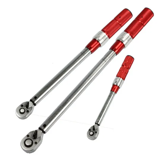 3/8" Drive Mini Mechanical Torque Wrench with Adjustable Range from 10N.m to 60N.m and Adapter for Precise Fastening