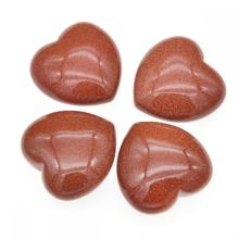 40X40X20MM Natural Goldstone Heart for women Chakra healing Jewelry without hole