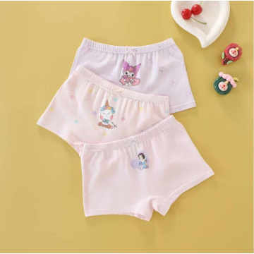 귀여운 만화 인쇄 소녀 4 개의 모퉁이 속옷