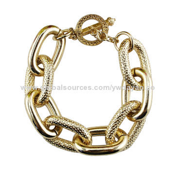 2014 Best gold-plated metal bracelets