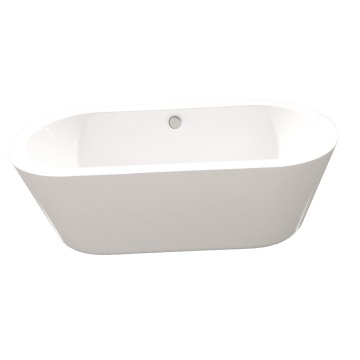 Baignoire en acrylique blanc pour salle de bain