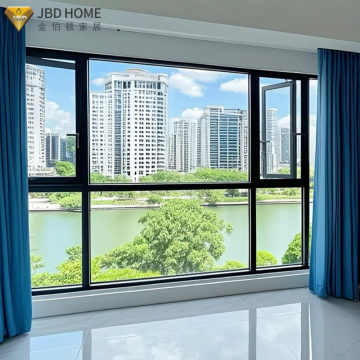 Aluminiozko irristaketa leiho sinplea eta ederra