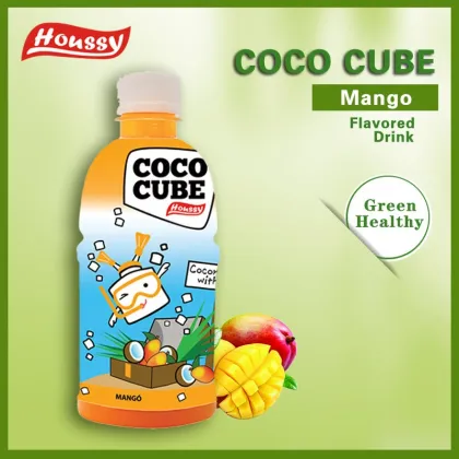 Houssy bottled coconut fruit juice, 320ml coconut drink with nata de coco