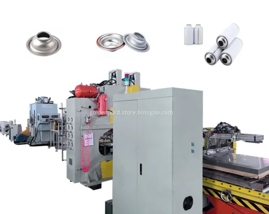 Aerosol spray cap dome cone can production line