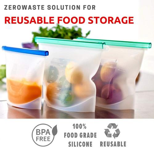 Food grade silicone vacuum bags with ziplock