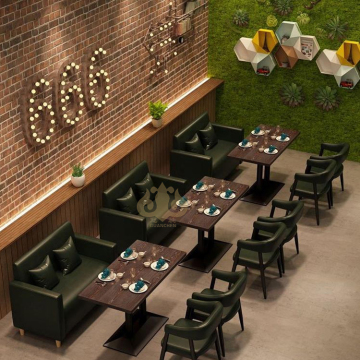 Hot Sales Commercial Cafe Restaurant Möbel: Neue Design -Esstisch -Sets