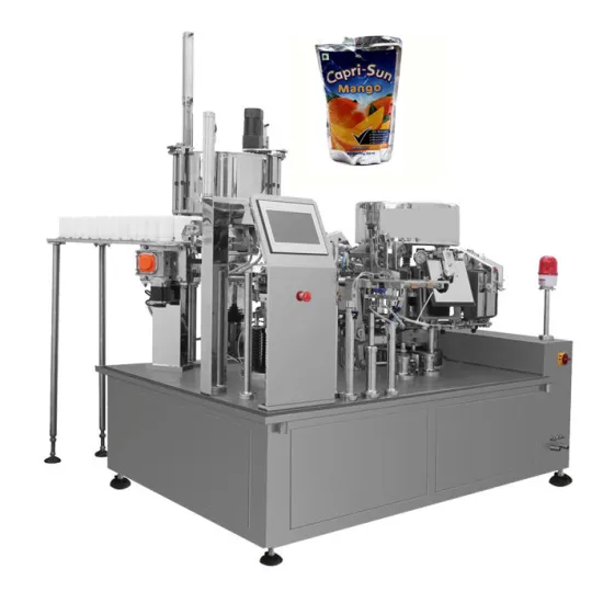 Multi-Function Automatic Zipper Bag Premade Food Rotary Packing Machine for Doypack Pouches