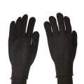 Black steel wire level 5 cut resistant gloves