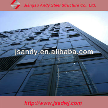 Open type aluminum plate curtain wall