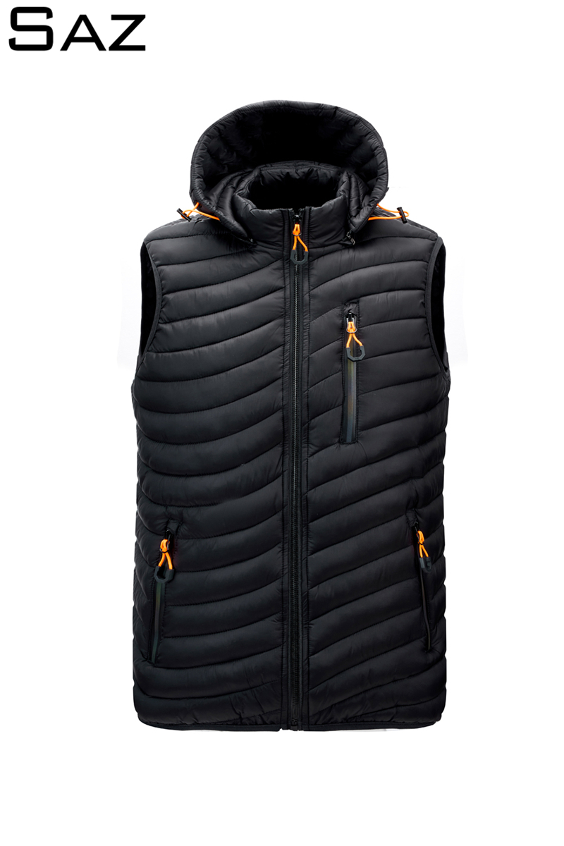 Saz Men's Lightweight Down Vest Insulated Winter Puffer Coat