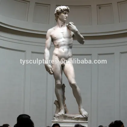 Stone famous western figure sculpture marble statue of David Copperfield