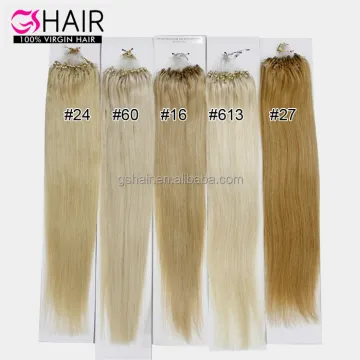 Wholesale Human Hair Extensions 18-24 Inches - GShair Remy Micro Loop Indian Hair