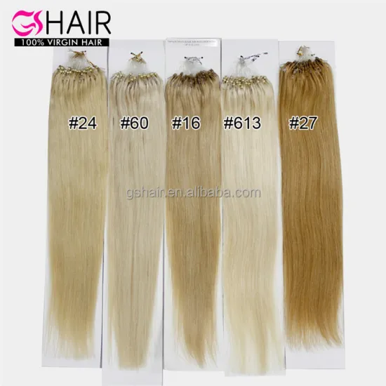 Wholesale Human Hair Extensions 18-24 Inches - GShair Remy Micro Loop Indian Hair