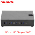 10-Port USB Charger 120W Power